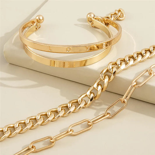 Kit Pulseiras Elegância em Camadas