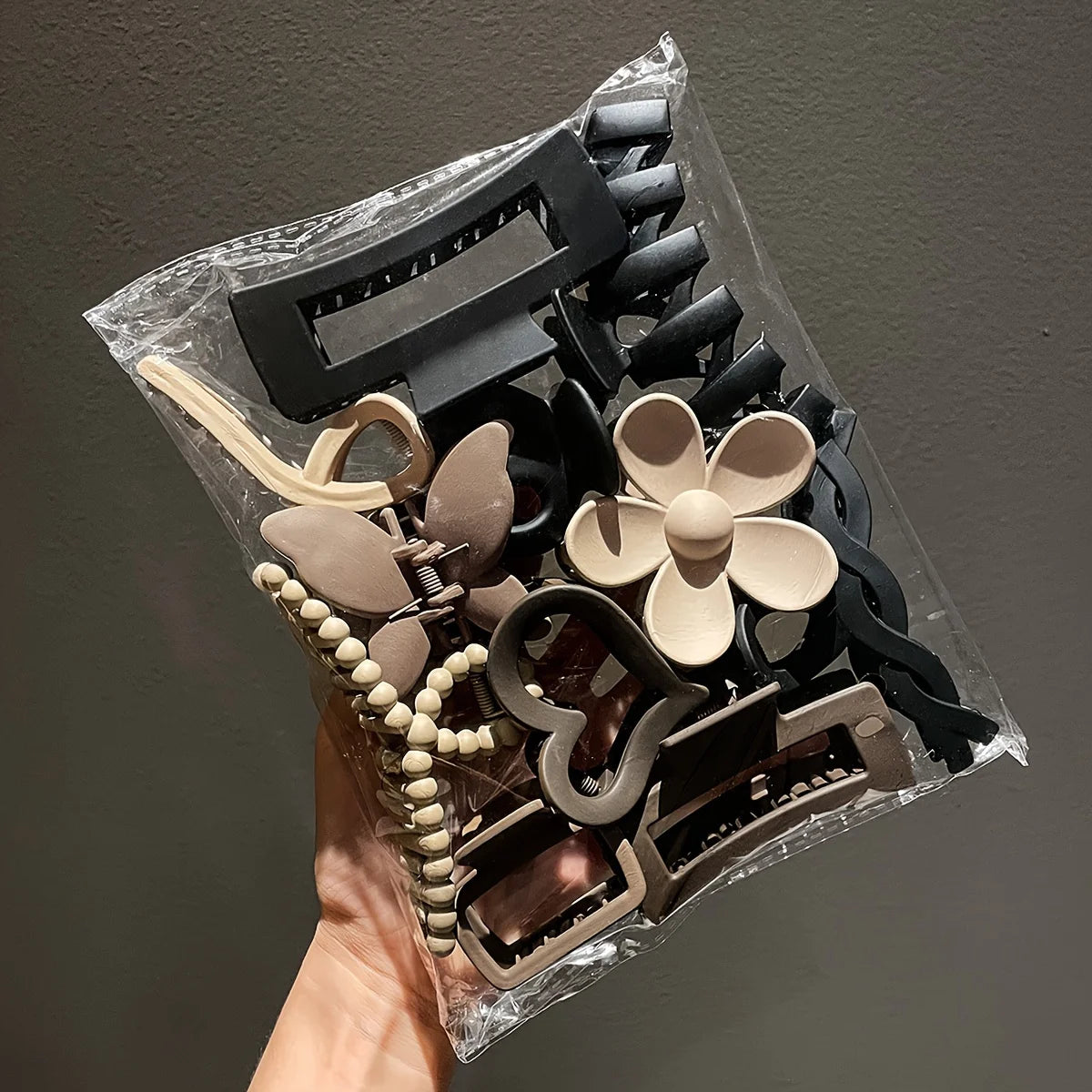 Kit de 11 Presilhas de Cabelo com Acabamento Fosco