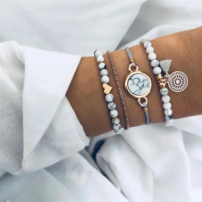 Kit Pulseiras Elegância em Camadas