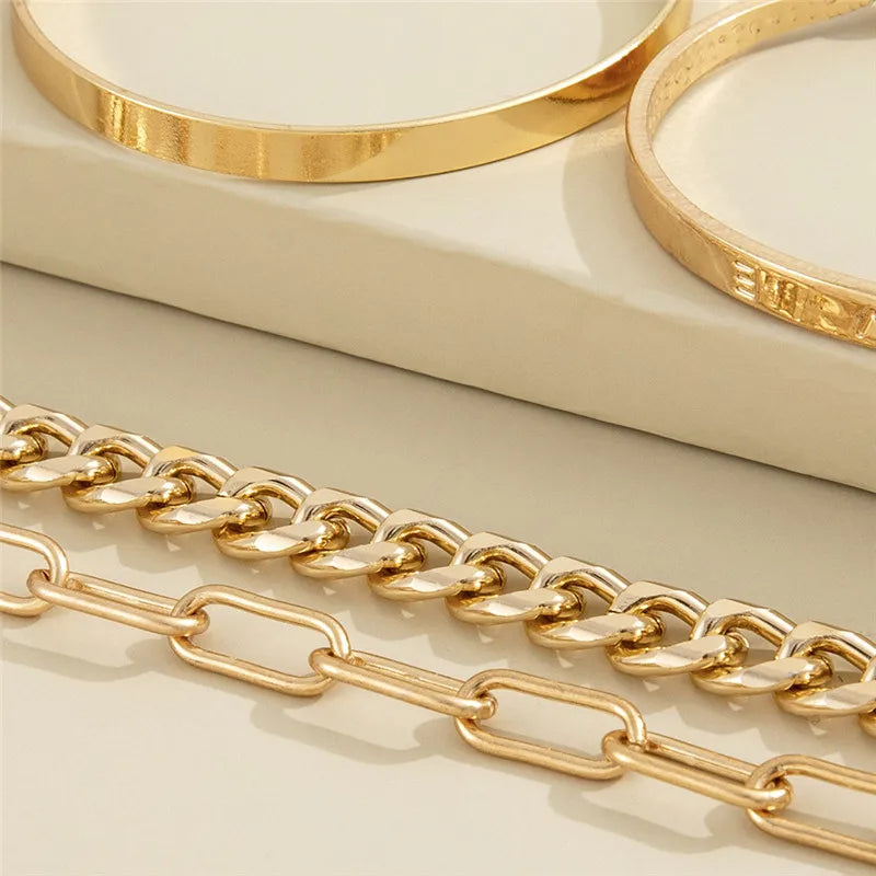 Kit Pulseiras Elegância em Camadas
