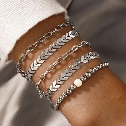 Pulseiras Femininas – Conjunto 6 Peças Flores