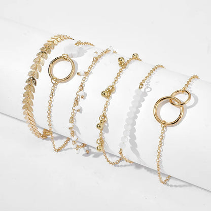 Pulseiras Femininas – Conjunto 6 Peças Flores