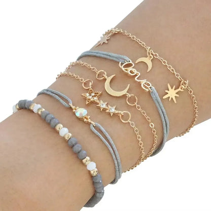 Pulseiras Femininas – Conjunto 6 Peças Flores