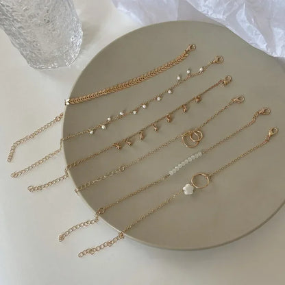 Pulseiras Femininas – Conjunto 6 Peças Flores