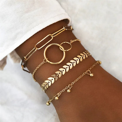 Kit Pulseiras Elegância em Camadas