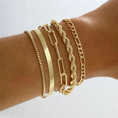 Kit Pulseiras Elegância em Camadas
