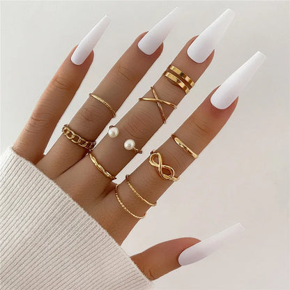 Conjunto de Anéis Prata – Zircônia com Lua, Flor e Coração