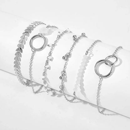 Pulseiras Femininas – Conjunto 6 Peças Flores
