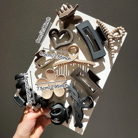 Kit de 11 Presilhas de Cabelo com Acabamento Fosco