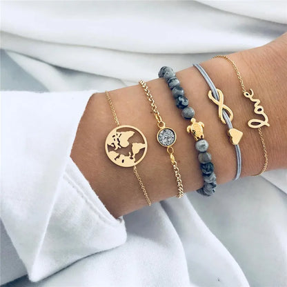 Kit Pulseiras Elegância em Camadas