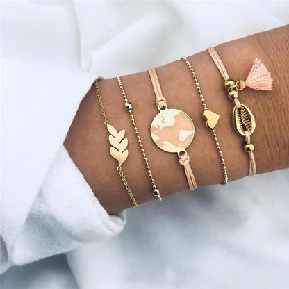 Kit Pulseiras Elegância em Camadas