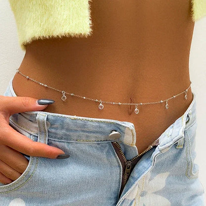 Cinto de Pérolas Duplo – Corrente de Cintura Fashion