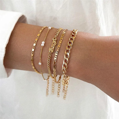 Kit Pulseiras Elegância em Camadas