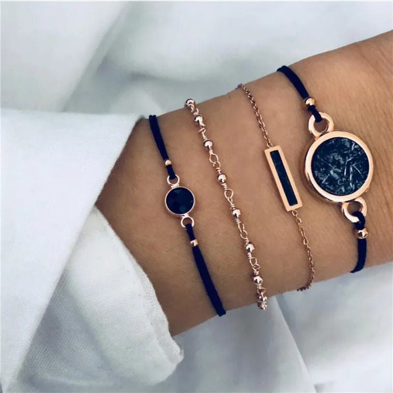 Kit Pulseiras Elegância em Camadas