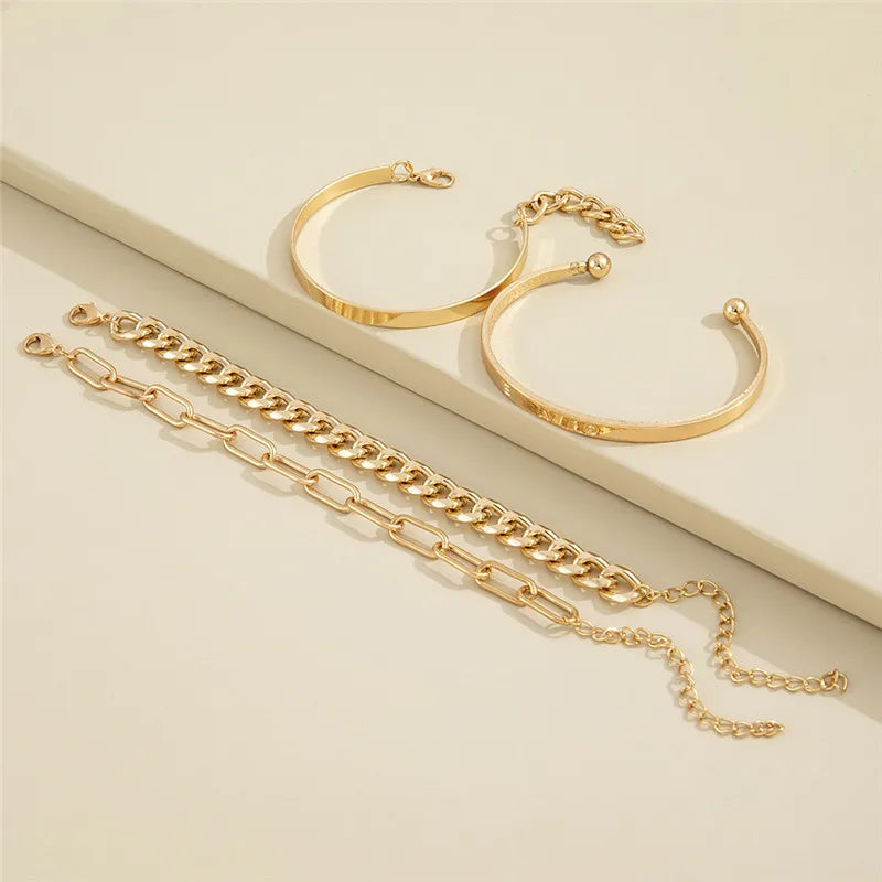 Kit Pulseiras Elegância em Camadas