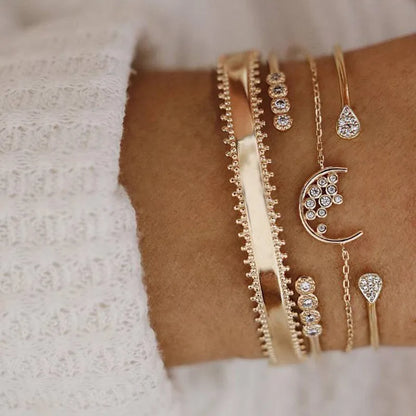 Kit Pulseiras Elegância em Camadas