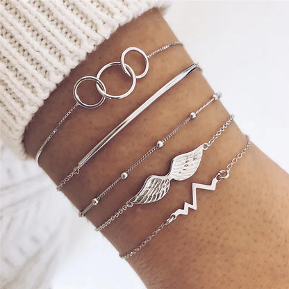 Kit Pulseiras Elegância em Camadas