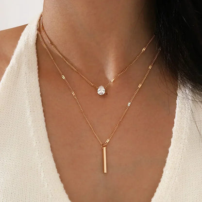 Colar Duplo Prata – Lua e Estrela