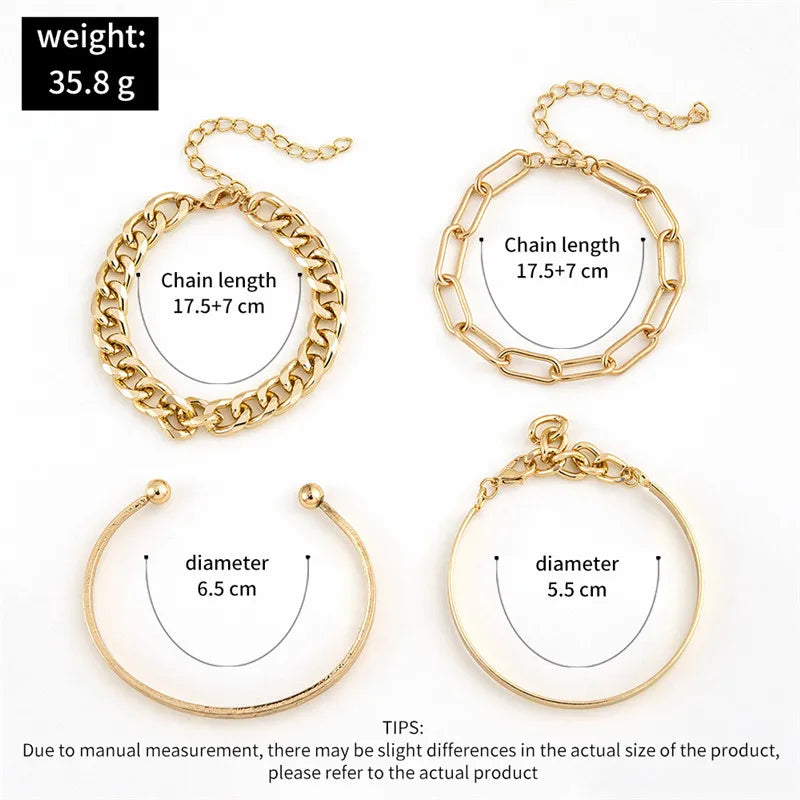 Kit Pulseiras Elegância em Camadas