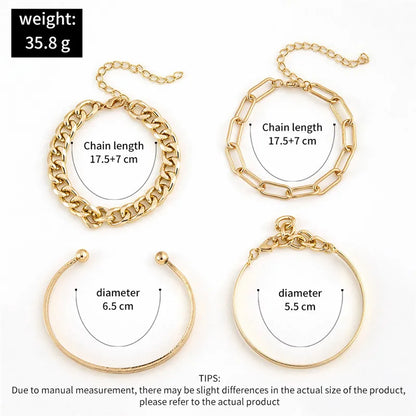 Kit Pulseiras Elegância em Camadas